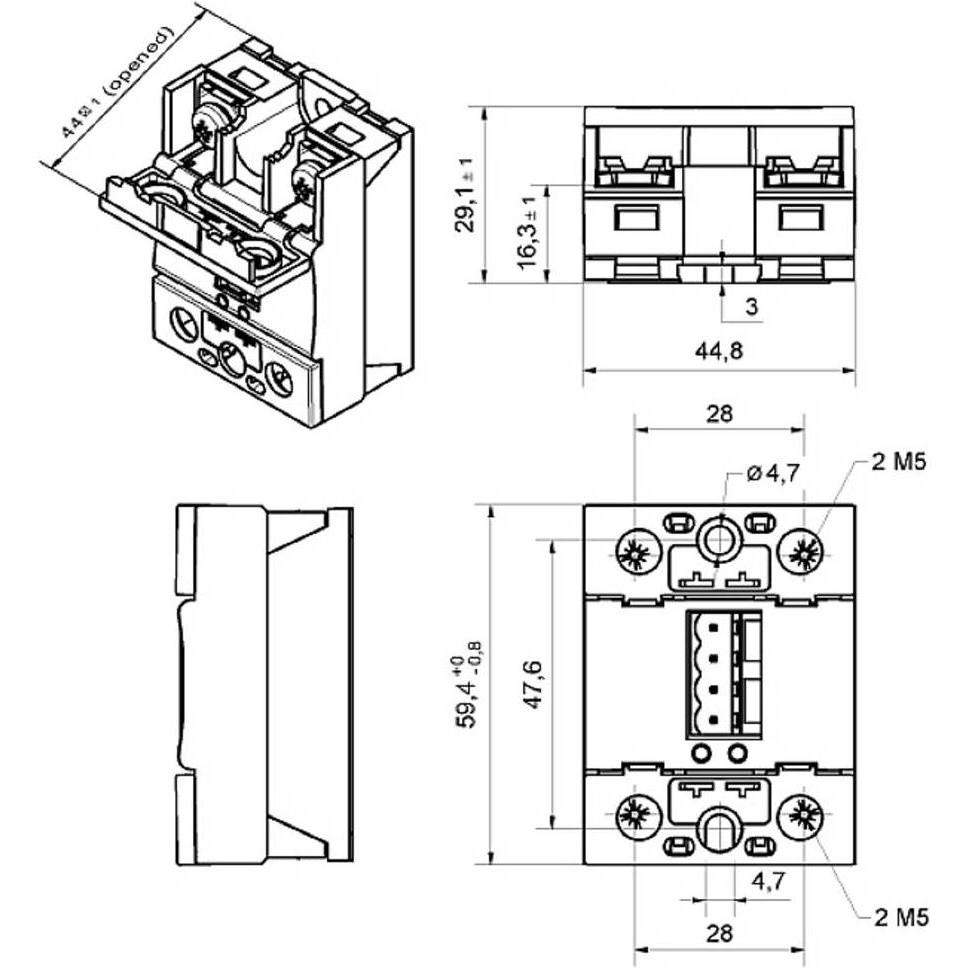 Thumbnail - Crouzet Halbleiterrelais 84140603N SSR GN2 Last-Strom (max.): 50 A Schaltspannung (max.): 660 V/AC Spezielle, Relais