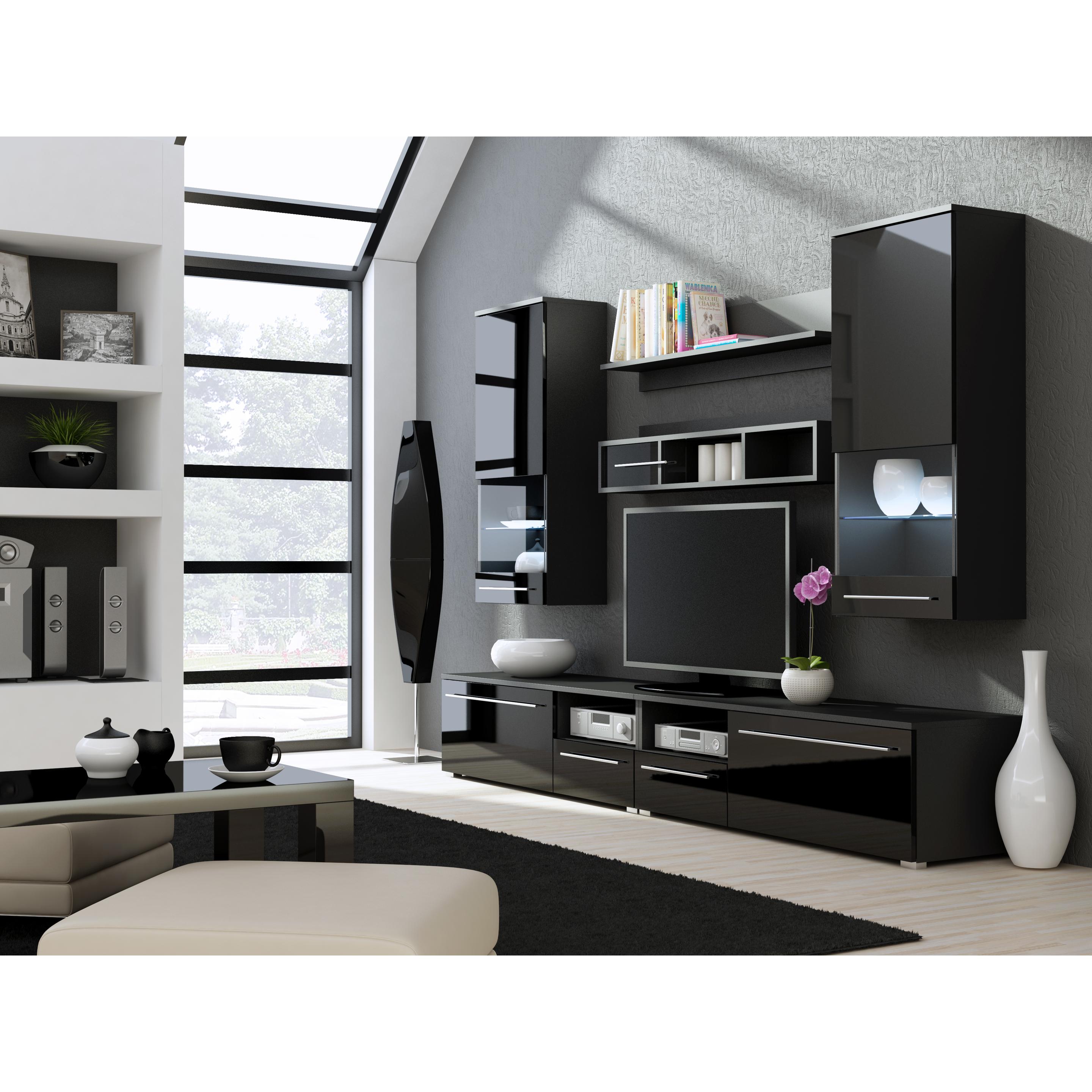 Thumbnail - Cama, Vitrine + Buffetschrank, LUNA CZ/CZ Wohnzimmerschrank Lager-Kombination