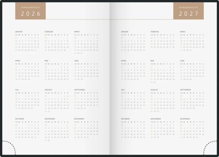 Image du produit Ridoide rido idé Tagesagenda Design Line Watercolor Blume, 2026 (148 x 210 mm, A5, 1 jour / 1 page)