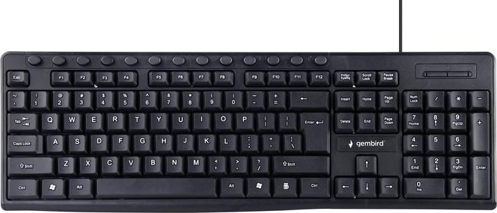 Produktbild Gembird KB-UM-107 Tastatur USB US Englisch (US, Kabelgebunden)