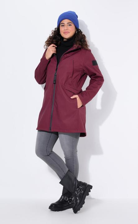 Produktbild Ulla Popken HYPRAR Softshelljacke, wasserabweisend, Kapuze (50, 52)