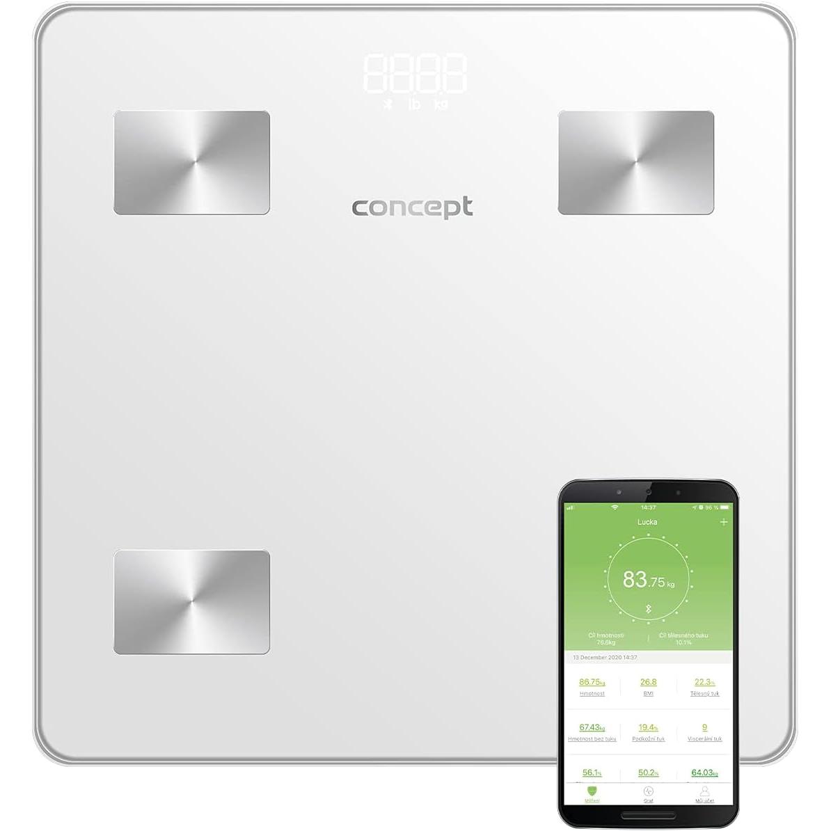 Concept, Personenwaage, VO4000 Personenwaage Rechteck Elektronische Personenwaage (180 kg)