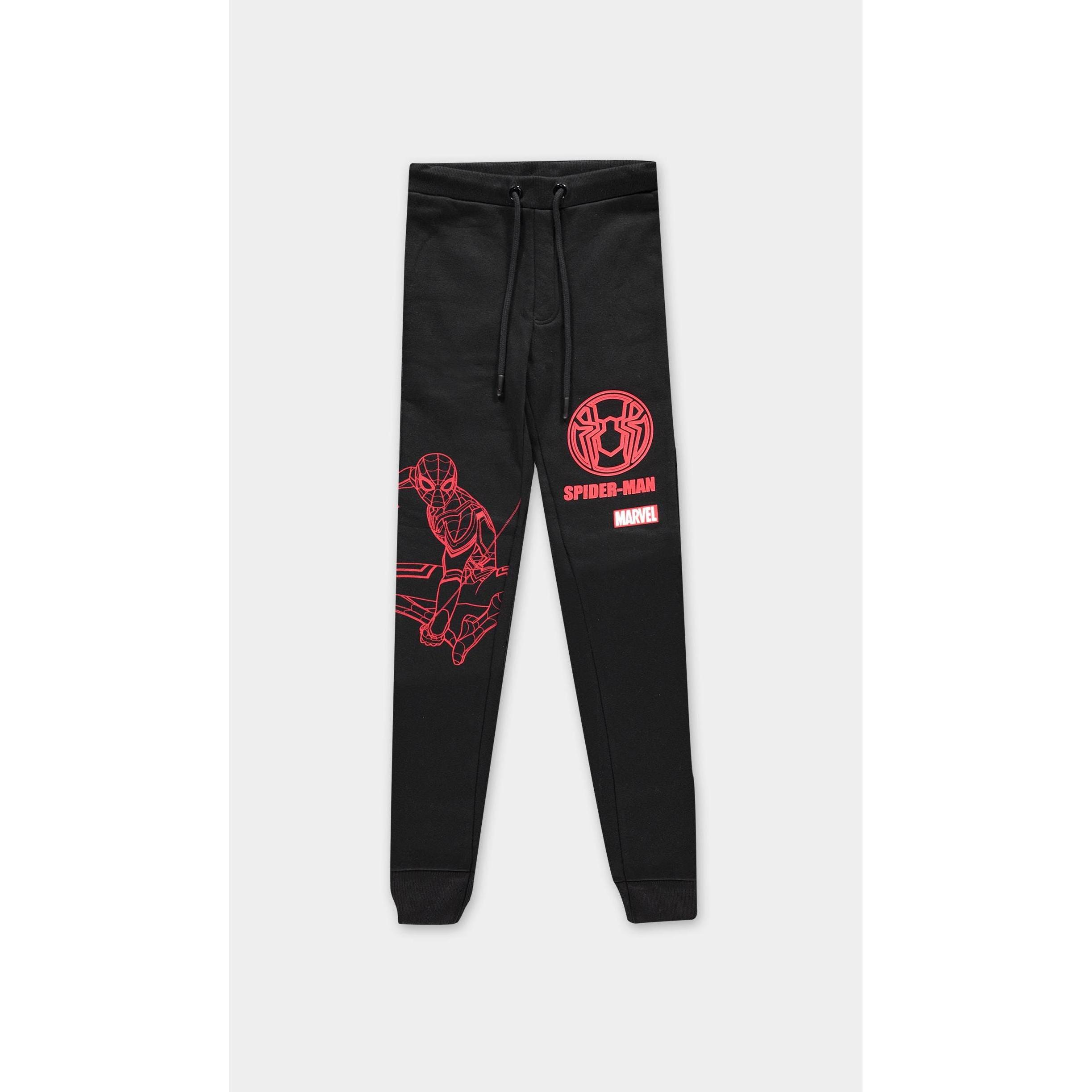 Spiderman, Bambini, Pantaloni, Ragazzi Jogger, Nero, (146)