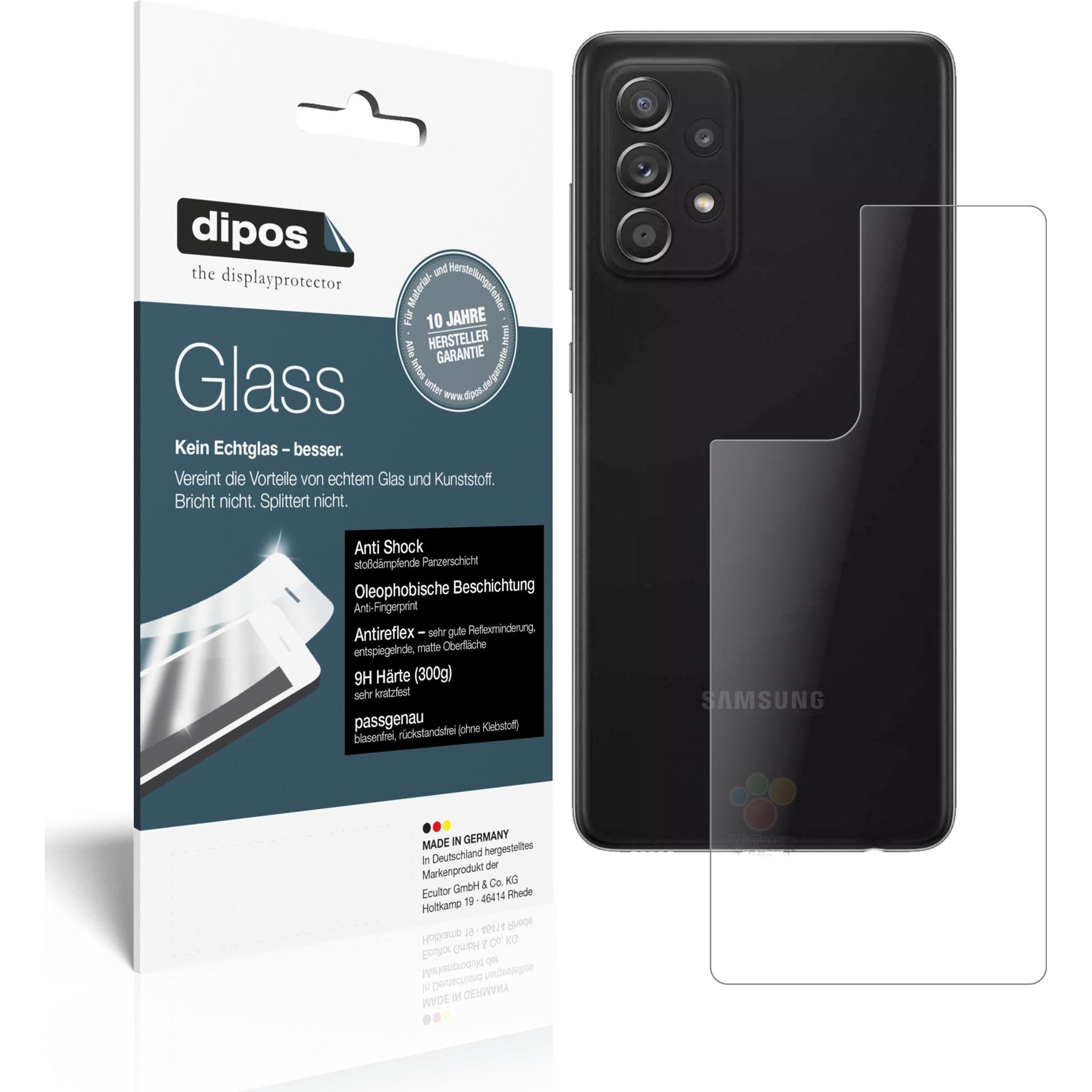 Dipos Displayschutz Anti-Shock (2 Stück, Samsung Galaxy A52s 5G), Smartphone Schutzfolie, Transparent