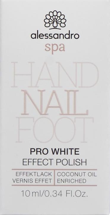 Produktbild Alessandro Spa - Pro White Nail Effect Polish (Transparent, Gel-Effekt Nagellack)