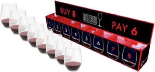Produktbild Riedel O Cabernet/ Merlot - Buy 8 Pay 6 (60 cl, 8 Gläser, Rotweingläser)