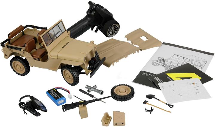 Image du produit Amewi Jeep Willys MB Scale Crawler 4WD 1:14 RTR sand (RTR Prêt à fonctionner)