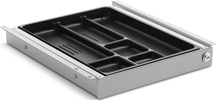 TecLines TUS015A Cassetto estraibile sotto il banco S con serratura, alluminio