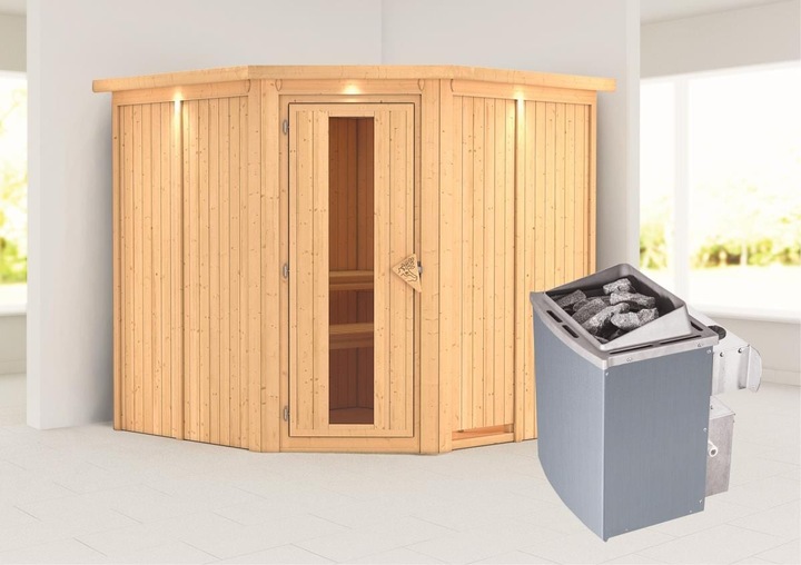 Actual product image Karibu Jarin with roof wreath (9 KW internal control)