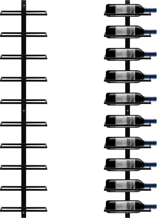Yaheetech Bottle rack (27 x 9 x 116 cm, 10 Fl.)