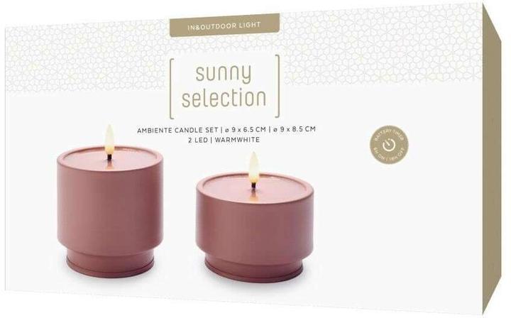 Produktbild STT Ambiente Candle Set mauve (2x)