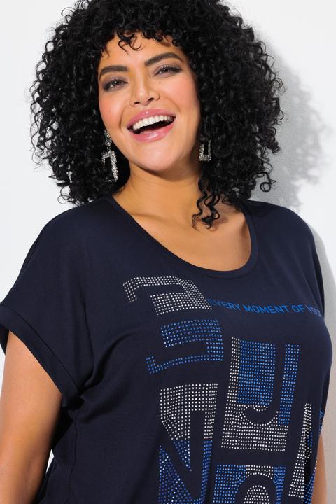 Produktbild Ulla Popken T-Shirt, Oversized, Rundhals, Halbarm, Saumband (42, 44)
