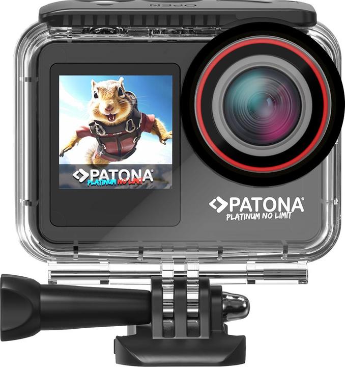 Produktbild Patona BIG SET Action Cam Life SL5 6K 90fps 64MP EIS 170° 7G Akkus+Dualladegerät+64GB Karte+Zubehör (30p, WLAN)