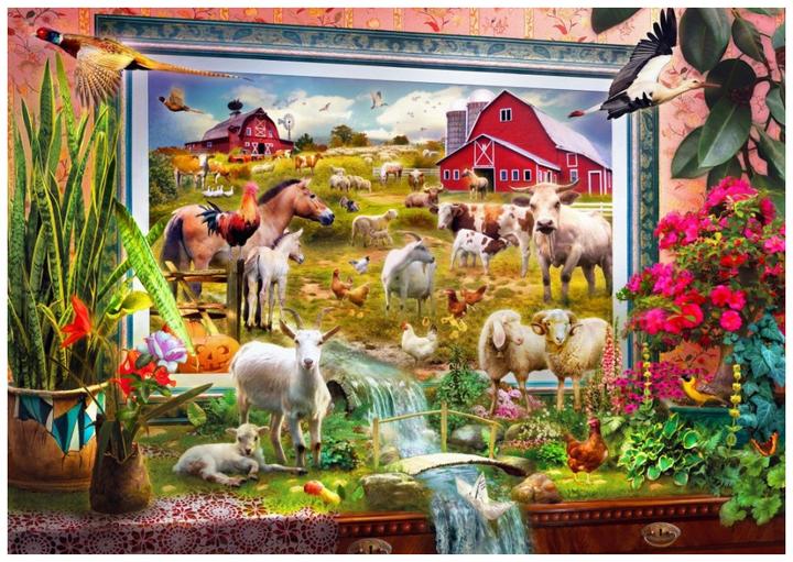 Productafbeelding Bluebird 70029 Puzzel 1000 stuks. Magische boerderij schilderen (1000 onderdelen)