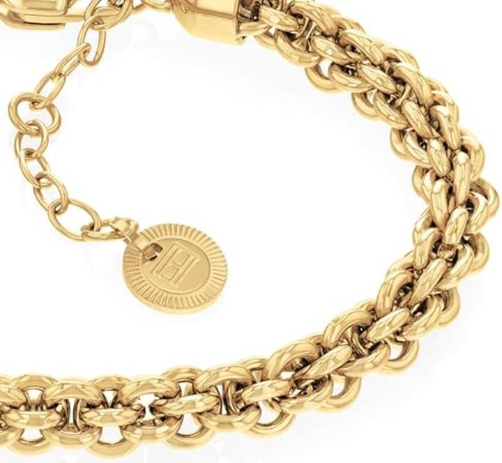 Immagine prodotto Tommy Hilfiger Bracciale Distinctive Intertwined Circles placcato oro 2780842 (18 cm, Acciaio inossidabile)