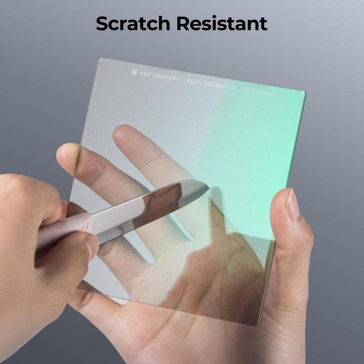 Image du produit K&F Concept Filtre de diffusion Concept 100x100 1/4 noir (100 mm, Filtre Black Mist, 100 mm)