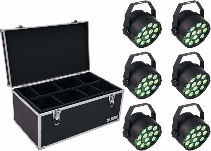 Eurolite Set 6x LED PARty TCL Spot + Case TDV-1 (LED)