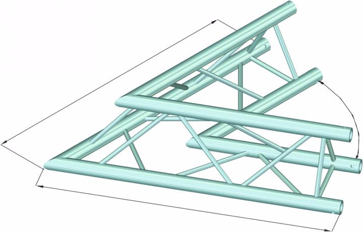 Produktbild Alutruss DECOLOCK DQ3-SPAC20 2-Weg Ecke 60° sw
