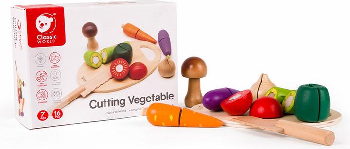Actual product image Classic World Wooden vegetables