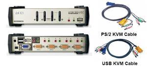 Produktbild Aten CS1734B, 4-Port KVM Switch mit 2 Port USB Hub