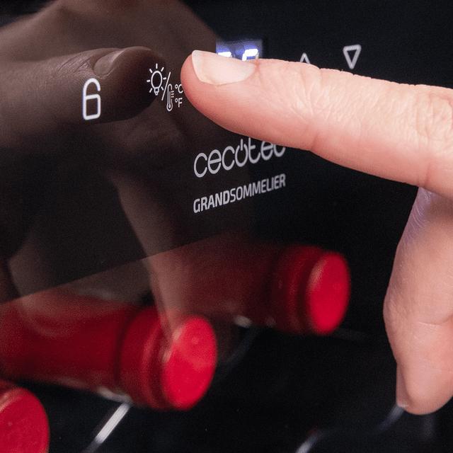Actual product image Cecotec VINOTECA BOLERO 34030 NEGRA 34 BOTELLAS REGULABLE