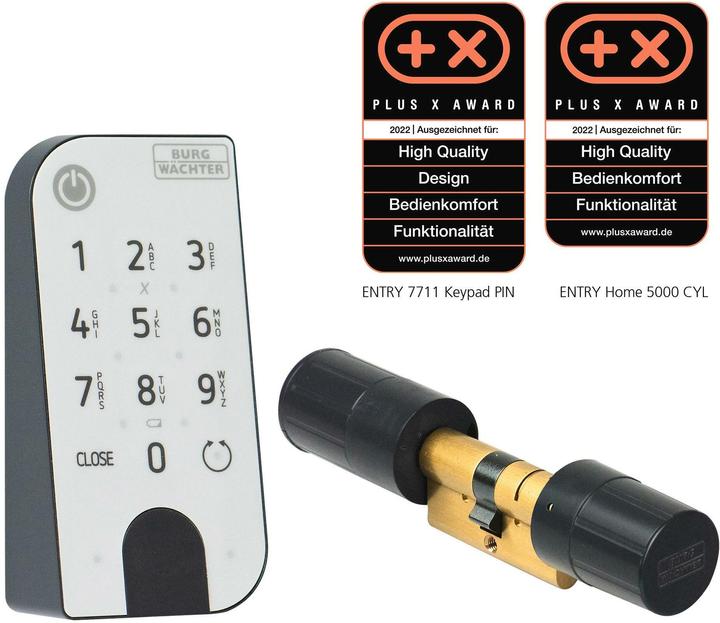 Actual product image Burg Wächter ENTRYhome 5001 PIN wireless door lock (Bluetooth, Electronic numerical code, Smartphone)