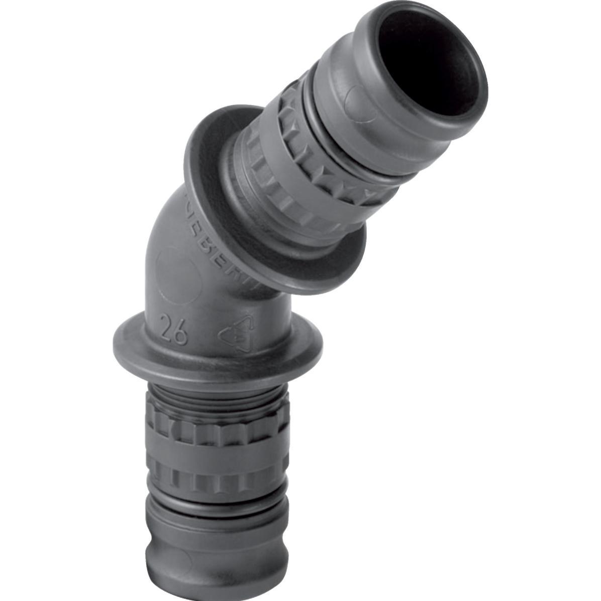 Thumbnail - Geberit, Rohrverbindungstechnik, Mepla Pressfitting Winkel 45 Kunststoff 32 mm 624.245.00.5 (Pressverbindung)
