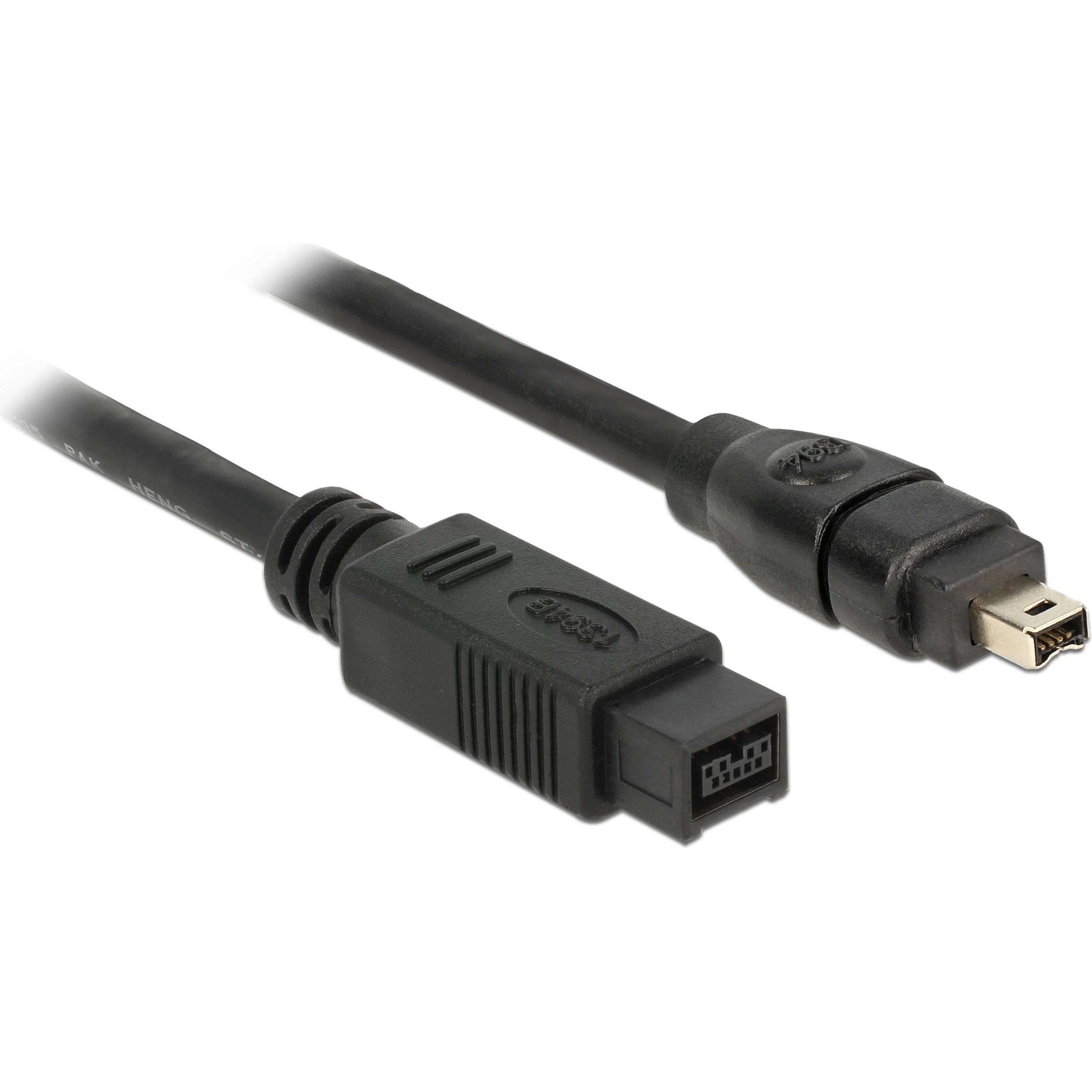 Thumbnail - Delock Kabel FireWire IEEE 1394B 9Pol/4Pol, 3Meter (3 m, FireWire), Schnittstellenkabel