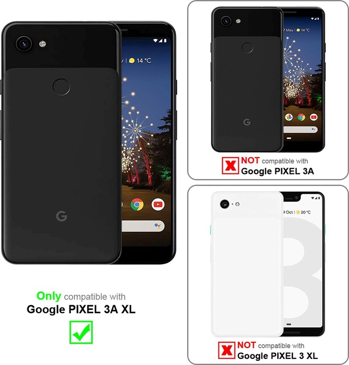 Immagine prodotto Cadorabo Copertina per specchietto retrovisore Smart View a libro (Google Pixel 3a XL)