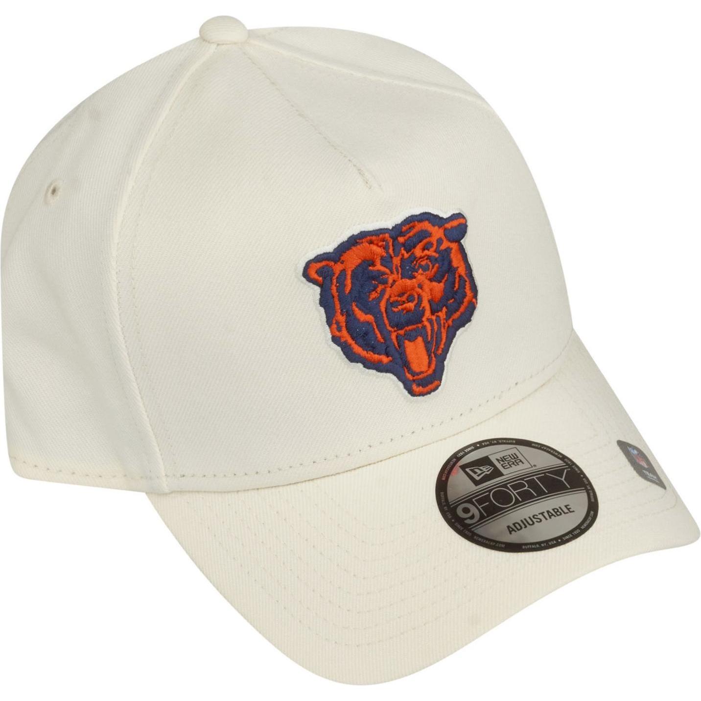Thumbnail - New Era, Herren, Cap, 9Forty A-Frame Cap - Chicago Bears chrome white, Beige, (One Size)