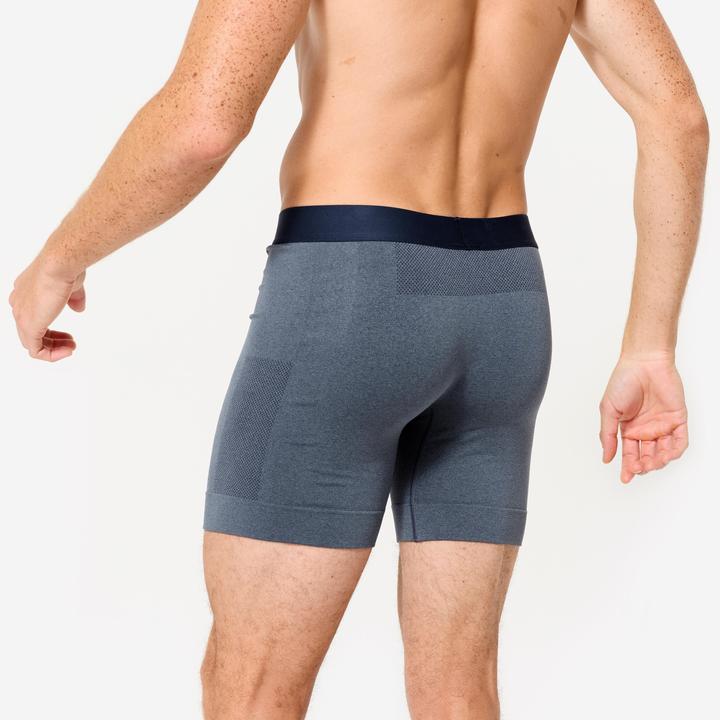 Produktbild Decathlon Lauf-Boxershorts Herren lang nahtlos blau (XXL)