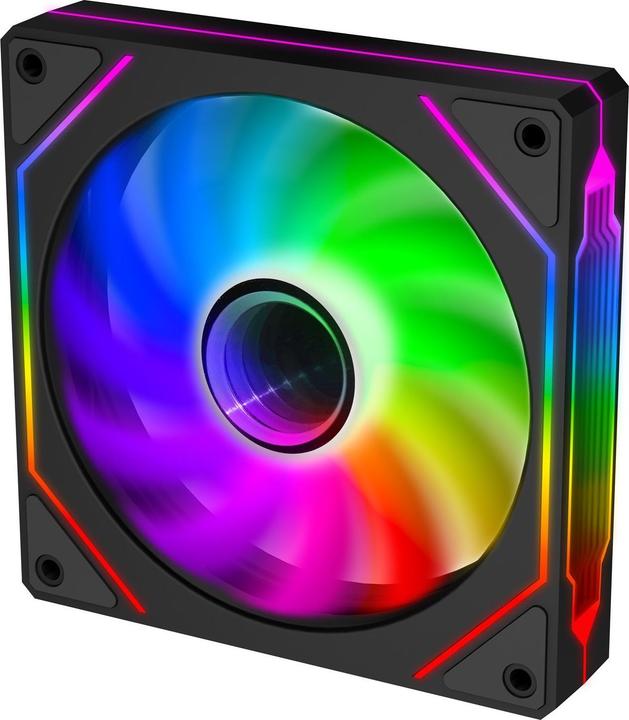 Evolveo 120UX-M, Ventilator, 120mm, 4pin Molex, ARGB, Master, schwarz (120 mm, 1x)