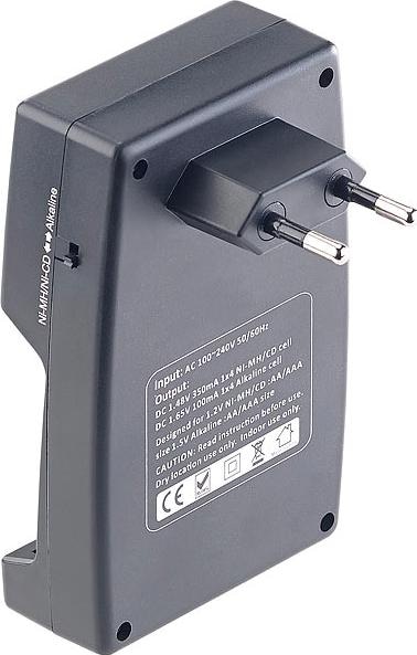 Produktbild Revolt 2in1-Ladegerät für NiMH-/NiCd-Akkus & Alkaline-Batterien (1 Stk., Ladegerät inkl. Akku)