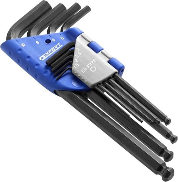 Actual product image Jeu De 9 Clés Mâles Longues Tête Sph