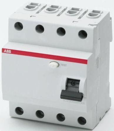 Image du produit ABB Interrupteur différentiel 4 pôles 25A
