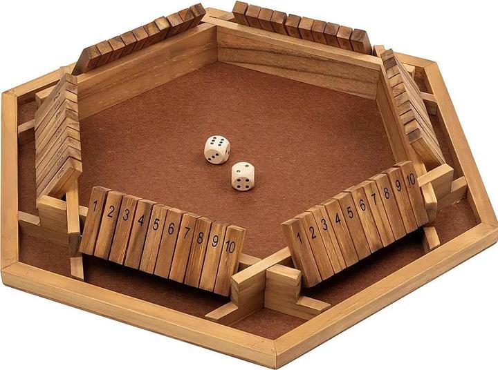 Produktbild Philos Shut The Box - 10er, 6er Variante (Deutsch, Englisch, Französisch, Italienisch, Multilingual, Schwedisch, 2 - 10 Spieler)