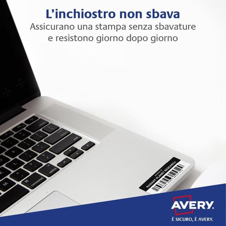 Actual product image Avery Type plate labels