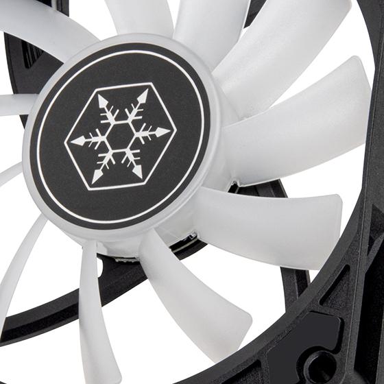 Productafbeelding Silverstone SST-AS90B-ARGB - Luchtslankere smalle 92 mm ventilator met verbeterde prestaties, PWM en AR (92 mm, 1x)