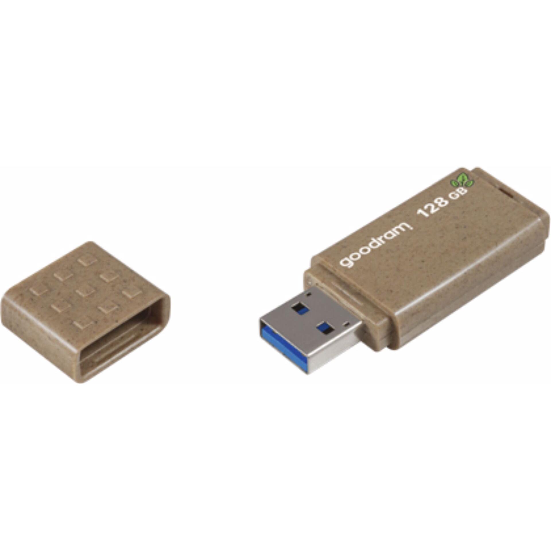 Thumbnail - Goodram UME3 USB 3.0 128GB Eco Friendly (128 GB, USB-A, USB 3.0), USB Stick, Braun