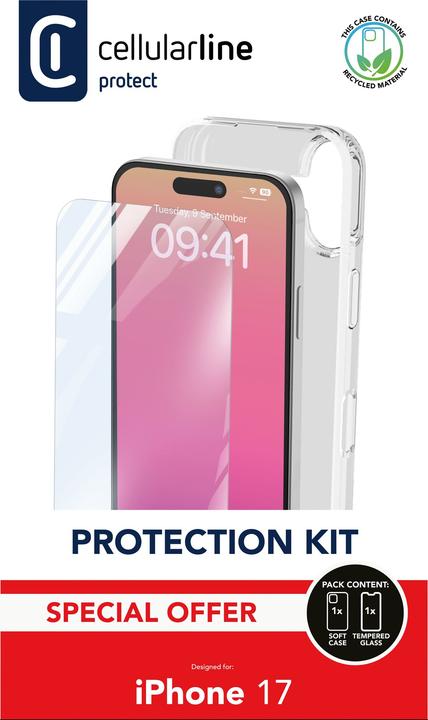 Produktbild Cellularline Protection Kit (Apple iPhone 17)