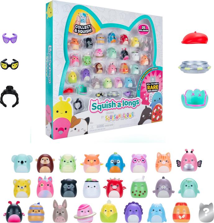 Produktbild Squishmallows Squish-a-longs 2,5 cm 25 Pack Style 1 S3