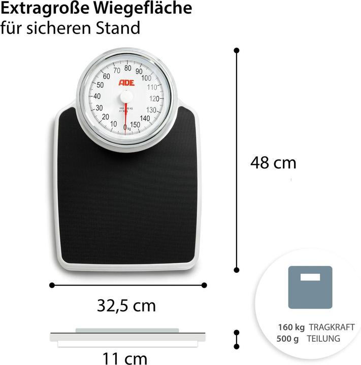 Actual product image ADE Personal analogue scale (160 kg)