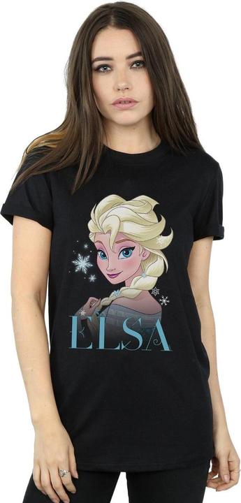 Immagine prodotto Disney Frozen Elsa Snowflake Portrait Maglietta Ampia Donna (5XL)