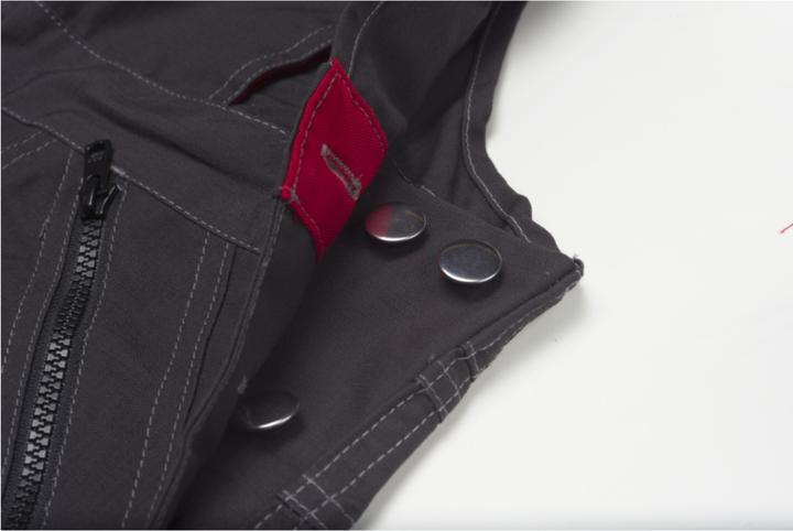 Produktbild Planam Latzhose anthrazit/rot 64 90 (90)