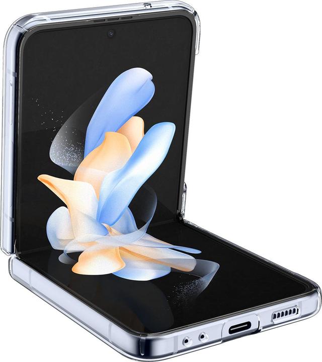 Actual product image Spigen AIRSKIN GALAXY SU FLIP 4 CRYSTAL CLEAR (Samsung Galaxy Z Flip4)