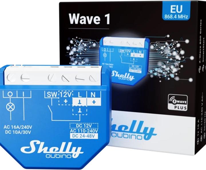 Actual product image Shelly Qubino Wave 1 (Switch actuator)