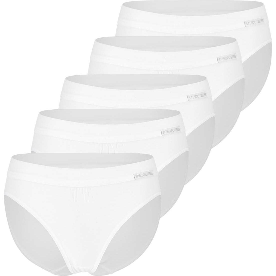 Speidel, Damen, Unterhosen, 5er Pack bio.cotton Sport Edition Jazzpant, Weiss, (44, 5er Pack)