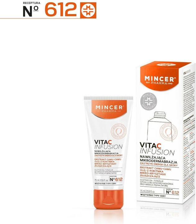 Mincer Pharma Vita C Infusion Moisturising Microdermabrasion No.612 75Ml (Cleansing scrub, 75 ml)