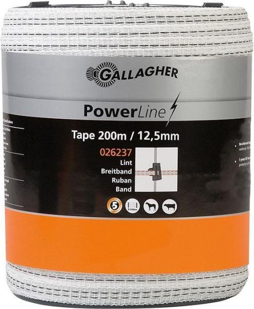 Produktbild Gallagher Kunststoffband weiss 10 mm x 200 m (10 mm)