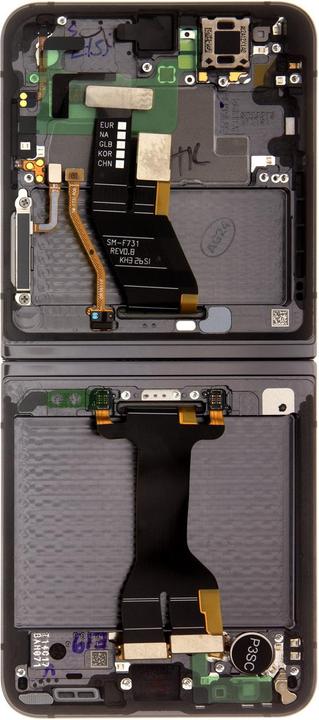Produktbild Samsung LCD display + Touch Unit + Front Cover F731 Galaxy Z Flip 5 5G Graphite (Service Pack) (Display)